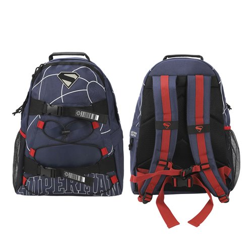 Superman Lightning Pattern Backpack