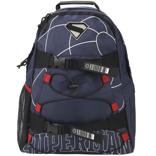 Superman Lightning Pattern Backpack