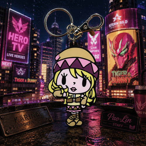 TIGER & BUNNY KARINA SD PVC KEYCHAIN