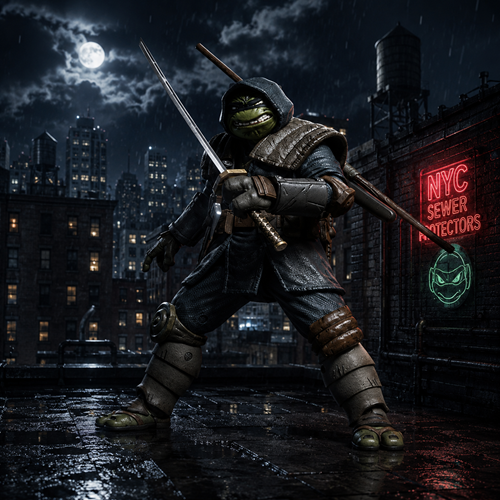 Teenage Mutant Ninja Turtles Ultimate The Last Ronin Armored 7" Scale Action Figure