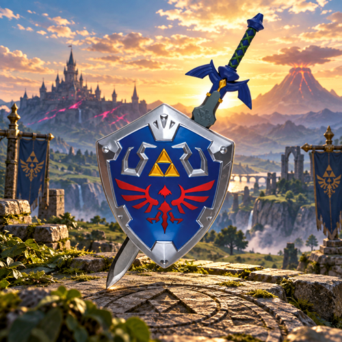 The Legend of Zelda Link Master Sword and Shield Kid's Roleplay Accessory Set