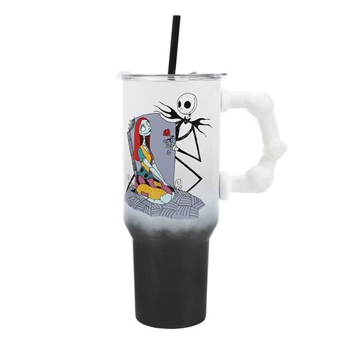 The Nightmare Before Christmas Jack and Sally 40 oz. Stainless Steel Tumbler
