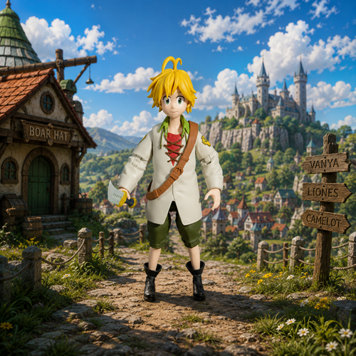 The Seven Deadly Sins Wave 1 Meliodas 7" Scale Action Figure