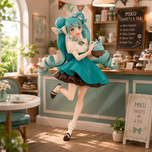 Vocaloid Hatsune Miku Chocolate Mint Sweet Sweets Series Statue