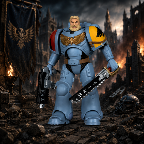 Warhammer 40,000 Wave 12 Grey Hunter Space Wolves 7-Inch Scale Action Figure