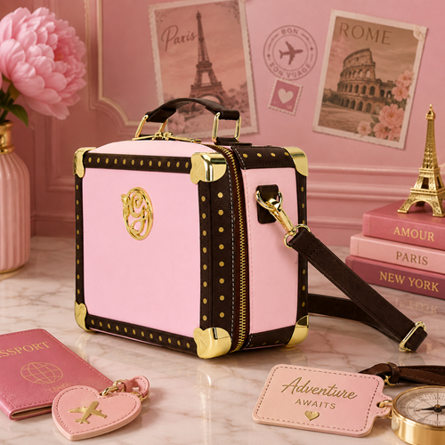 Loungefly Wicked Glinda's Luggage Trunk Crossbody Bag