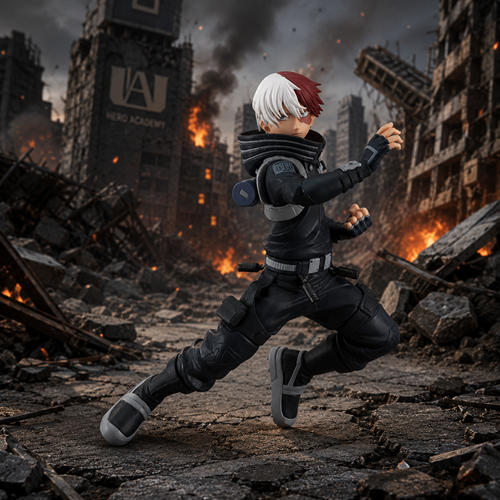 My Hero Academia: World Heroes' Mission Shoto Todoroki Amazing Heroes Statue