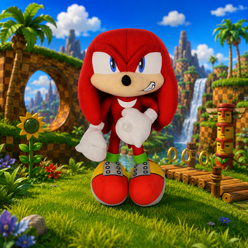 Sonic the Hedgehog Knuckles Grin 10" Plush