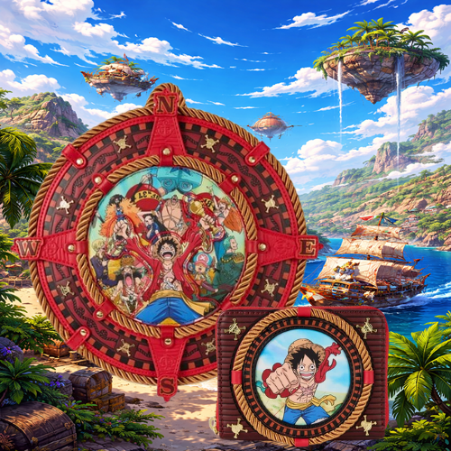 One Piece Straw Hat Gang Nautical Mini-Backpack Bundle