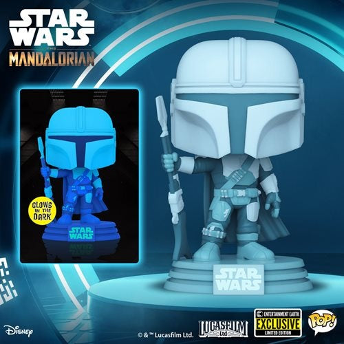 Funko POP! Star Wars: The Mandalorian Hologram GITD - Entertainment Earth Exclusive