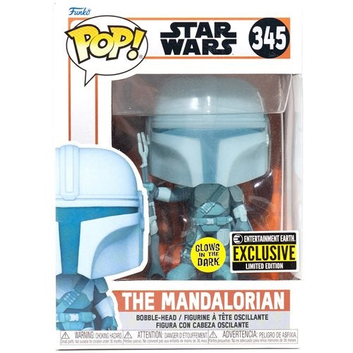 Funko POP! Star Wars: The Mandalorian Hologram GITD - Entertainment Earth Exclusive