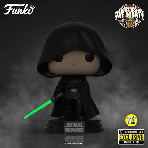 Funko POP! Star Wars: The Mandalorian Luke Skywalker GITD - Entertainment Earth Exclusive