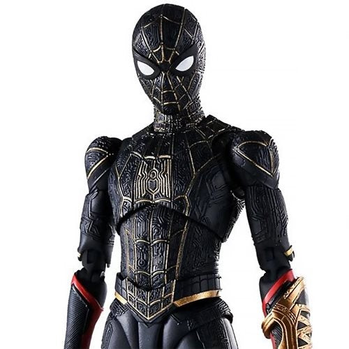 Spider-Man: No Way Home Spider-Man Black and Gold Suit S.H.Figuarts Action Figure