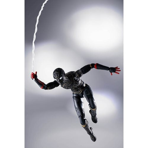 Spider-Man: No Way Home Spider-Man Black and Gold Suit S.H.Figuarts Action Figure