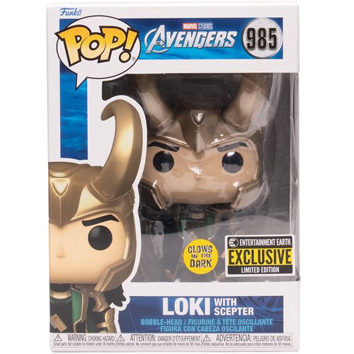 Funko POP! Marvel: Loki with Scepter - Entertainment Earth Exclusive