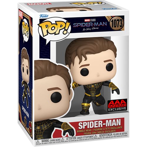 Funko POP! Spider-Man: Unmasked Spider-Man Black Suit - AAA Anime Exclusive