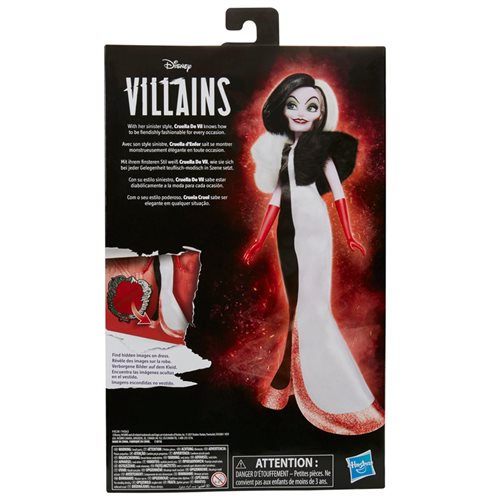 Disney Villains Cruella de Vil Fashion Doll