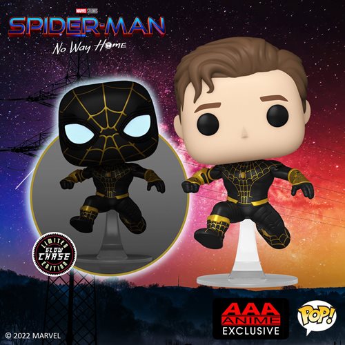 Funko POP! Spider-Man: Unmasked Spider-Man Black Suit - AAA Anime Exclusive