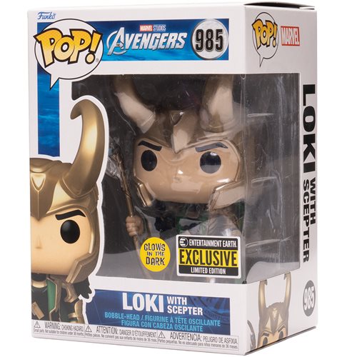 Funko POP! Marvel: Loki with Scepter - Entertainment Earth Exclusive