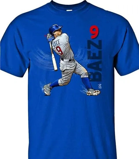 MLB - CHICAGO CUBS - JAVIER "JAVY" BAEZ N MOTION T-SHIRT  LIMITED EDITION